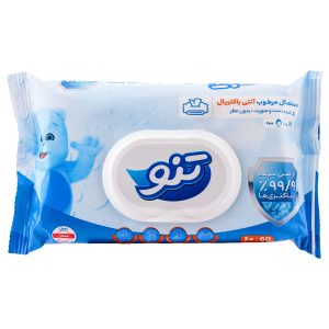 دستمال مرطوب آنتی باکتریال 60 عددی تنو