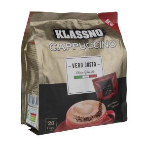 کاپوچینو با پودر شکلات وروگوستو کلاسنو تعداد 20 بسته 25 گرمی