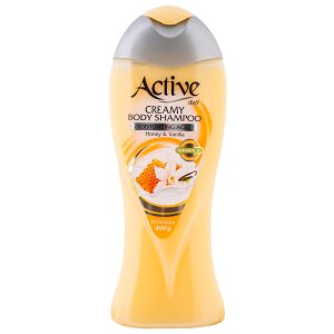 شامپو بدن کرمی اکتیو مدل Vanilla And Honey حجم 400 میلی لیتری