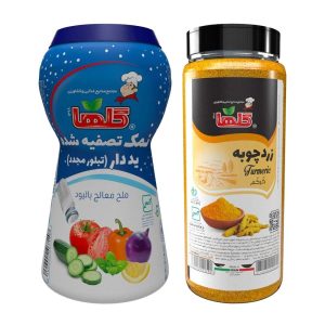 پک نمک و زردچوبه گلها