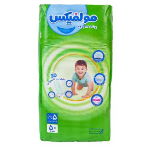 پوشک بچه سایز پنج 50عددی مولفیکس