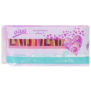 پد روزانه تافته مدل Ultra Thin پنبه ای خیلی نازک سایز 1 کوچک بسته 40 عددی