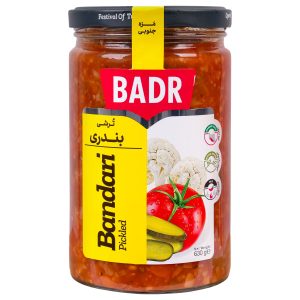 ترشی لیته بندری شیشه ای بدر 630 گرمی
