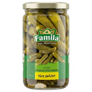 خیارشور ویژه فامیلا مقدار 660 گرم