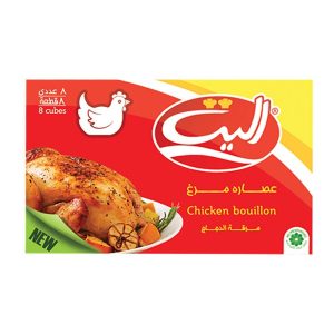 عصاره گوشت مرغ الیت 10 گرمی بسته 8 عددی