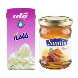 پک عسل سانتین و خامه پگاه