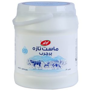 ماست پرچرب 3% چربی غنی شده با ویتامین D3 کاله 1.8 کیلوگرمی