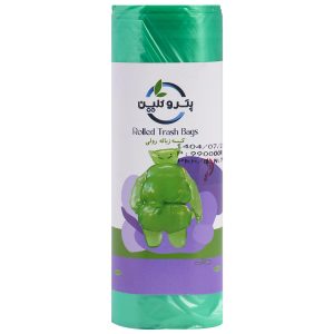 کیسه زباله پتروکلین سایز متوسط بسته 15 عددی