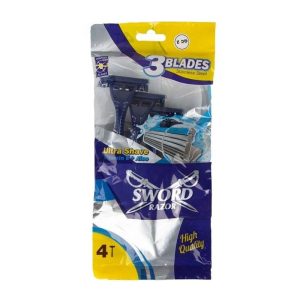 خود تراش 3 لبه سیلور مدل Ultra Shave بسته 4 عددی
