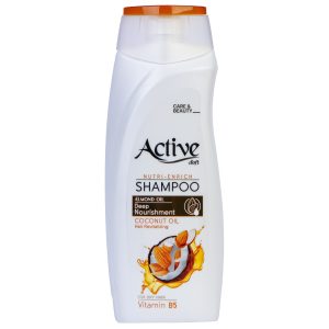شامپو مو اکتیو مدل مغذی Coconut Oil حجم 350 میلی لیتر