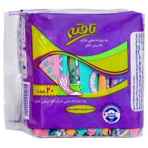 پد بهداشتی روزانه بانوان تافته مدل Sensitive Skin خیلی نازک بسته 20 عددی