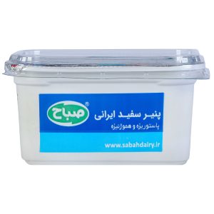 پنیر سفید ایرانی درب دار صباح 400 گرمی بسته 2 عددی